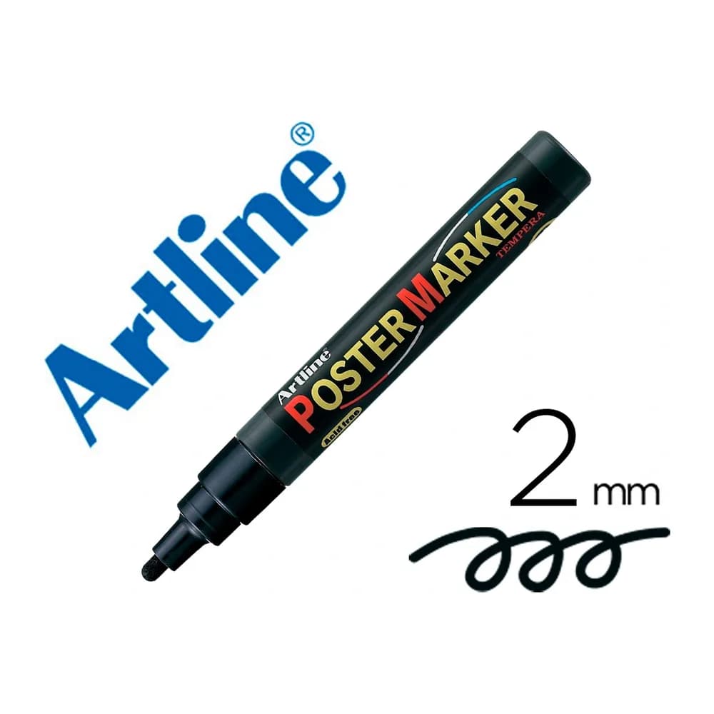 Artline Rotulador artline poster marker epp-4-neg punta redonda 2 mm color negro