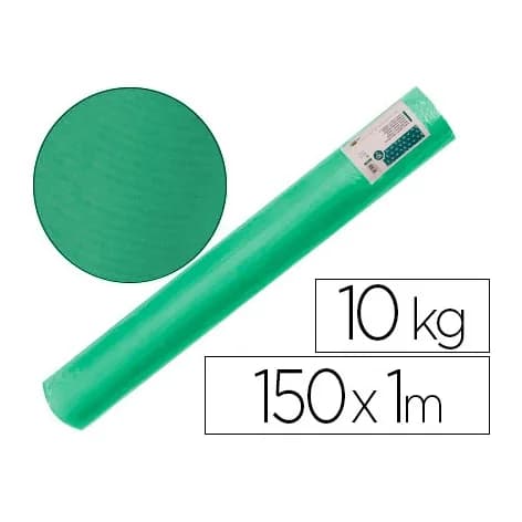 Liderpapel Papel kraft verjurado liderpapel verde musgo ancho 1 mt longitud 150 mt gramaje 65 gr peso 10 kg