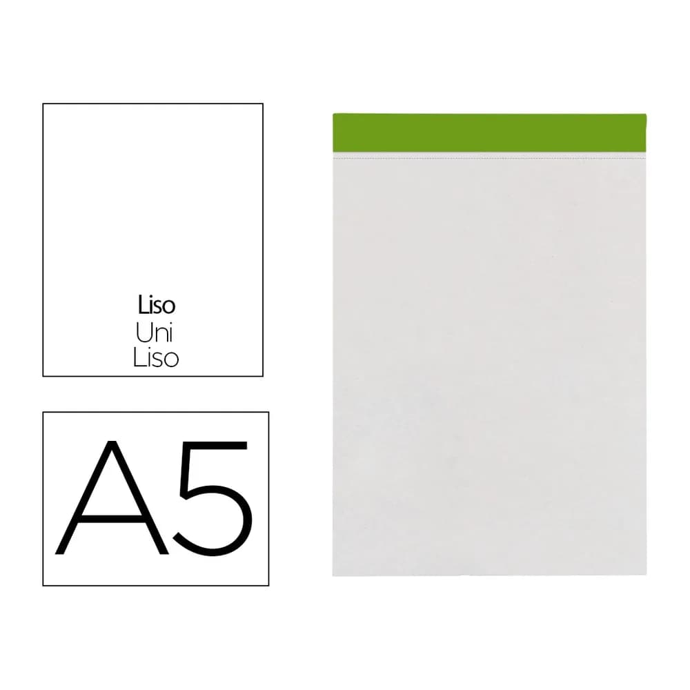 Liderpapel Bloc notas liderpapel liso a5 80 hojas 60 g/m2 perforado sin tapa