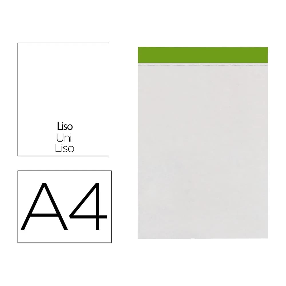 Liderpapel Bloc notas liderpapel liso a4 80 hojas 60 g/m2 perforado sin tapa