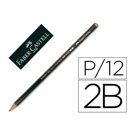 Faber castell Lapices de grafito faber 9000 2b unidad