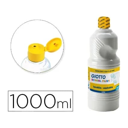 Giotto Tempera liquida giotto escolar lavable 1000 ml blanco
