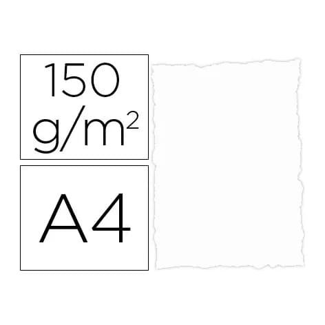 Michel Papel pergamino din a4 troquelado 150 gr color parchment blanco paquete de 25 hojas