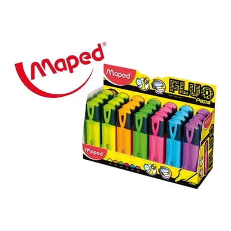Maped Rotulador maped fluo peps classic expositor de 28 unidades colores surtidos