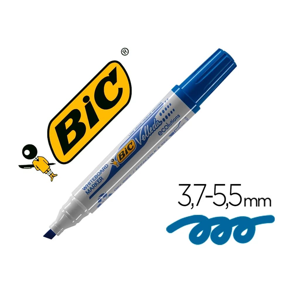 Bic Rotulador bic velleda para pizarra punta biselada 5,9 mm