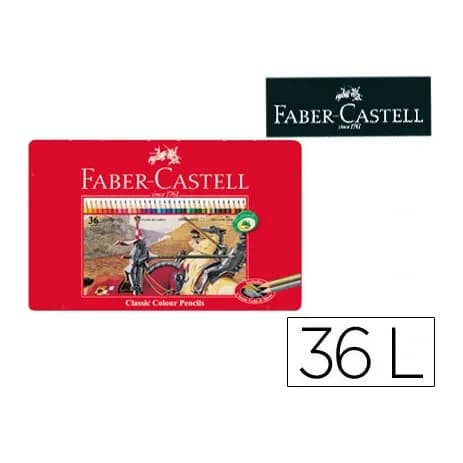 Faber castell Lapices de colores faber castell caja metalica de 36 colores surtidos