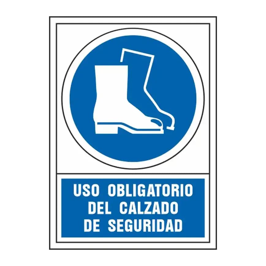 Syssa Pictograma syssa señal de obligacion uso obligatorio del calzado de seguridad en pvc 245x345 mm
