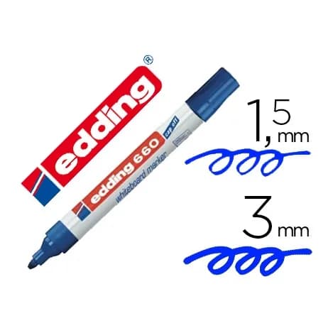 Edding Rotulador edding para pizarra blanca 660 punta redonda 1,5-3 mm recargable