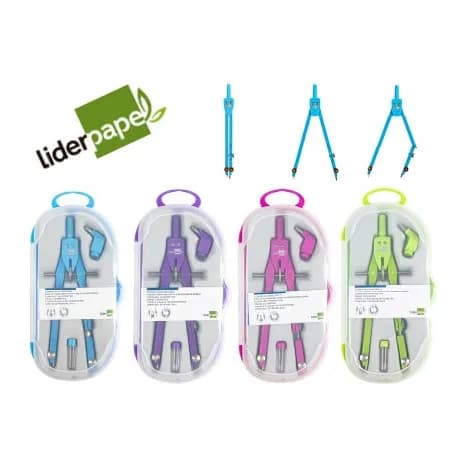 Liderpapel Compas liderpapel micrometrico con adaptador color
