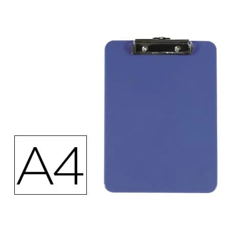 Q-connect Portanotas q-connect plastico din a4 azul 3 mm