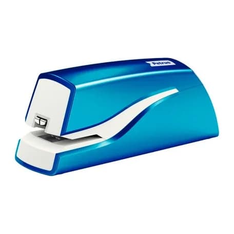 Petrus Grapadora petrus electrica e-310 wow azul metalizado capacidad 12 hojas usa grapa nº 10
