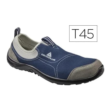 Deltaplus Zapatos de seguridad deltaplus de poliester y algodon con plantilla y puntera - color azul marino talla 45